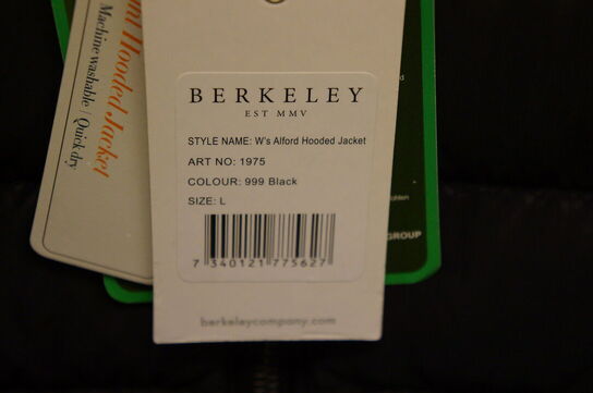Jakke BERKELEY  STR. L Sort 