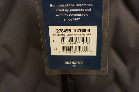 Jakke DOLOMITE  3XL Grå