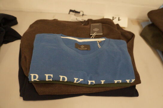 3 stk. T-shirts & 2 stk. Sweatshirts BERKELEY S