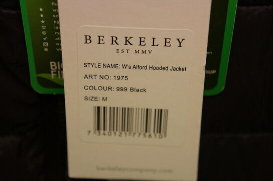 Jakke BERKELEY  STR. M Sort 