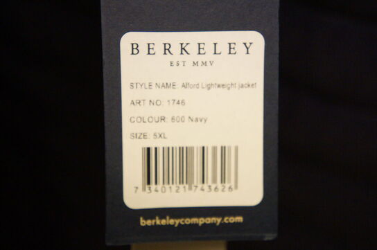Jakke BERKELEY  STR. 5XL Navy 