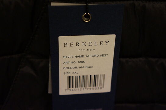 Vest BERKELEY  2XL Sort 