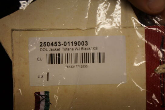 Jakke DOLOMITE  STR. XS Sort 