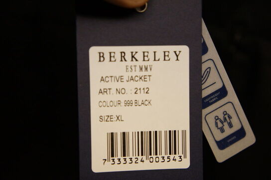 Jakke BERKELEY  XL Sort 