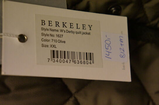 Jakke BERKELEY  STR. 2XL Oliven 