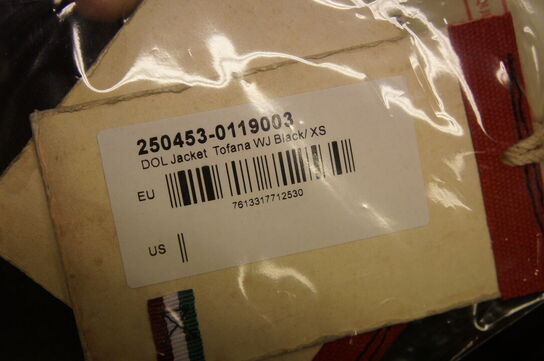 Jakke DOLOMITE  STR. XS Sort 