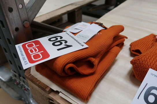 Voksi Bukser -  Uld & Cardigan RIB Warm Orange str. 134/40