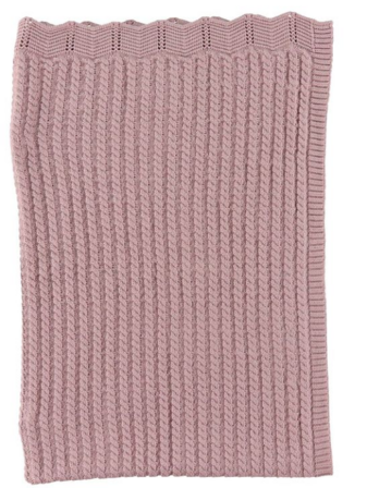 Plaid Strik 75x100 Blomme Nørgaard Madsens 