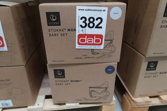 2 pk. Stokke Nomi Babyset - Hvid/Grey