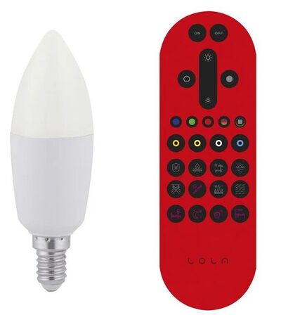 4 stk. smart led pære E14 rgb + cct app google alexa(ubrugt)