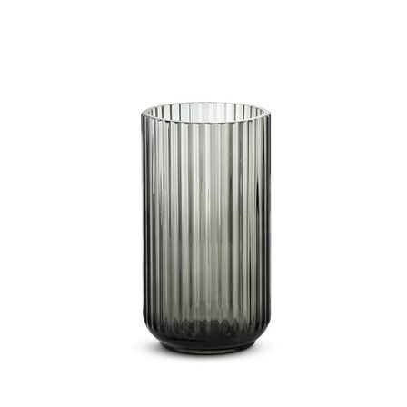 3 stk. Lyngby vase røgfarvet 20 cm