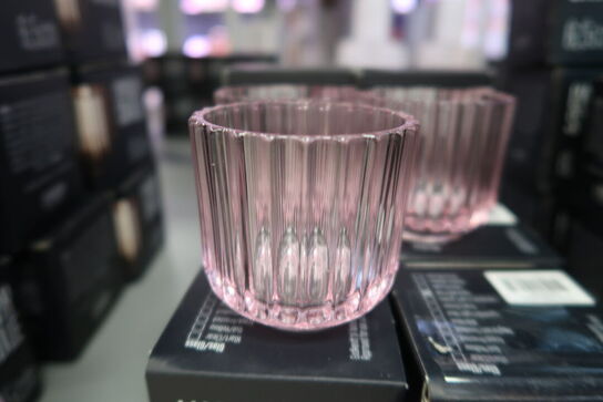 11 stk. Lyngby fyrfadsstage 6,5 cm pink