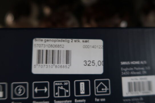 2 pakker LED-lys SIRIUS Sille Tall