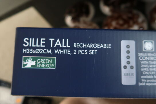 2 pakker LED-lys SIRIUS Sille Tall