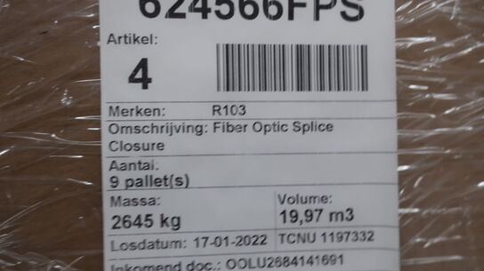 Palle med Fiber Optisk Splice Closure