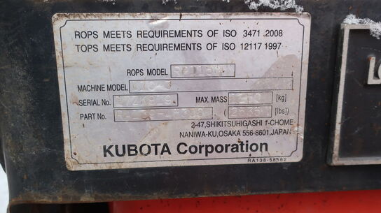 Minigraver KUBOTA U10-3