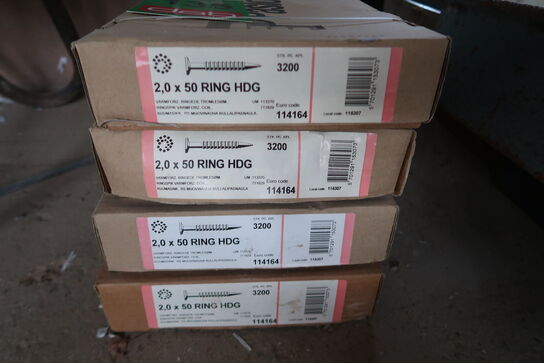 4 pk. Paslode 2,0x50 Ring HDG skruer MOMSFRI