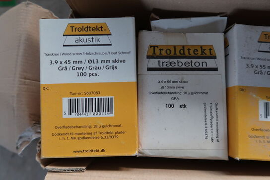 16 pk. Troldtekt skruer akustik 3.9x45mm MOMSFRI