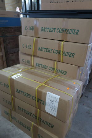 8 stk. batterikabinetter HYBRIDPOWER C-16B