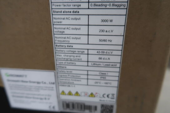 Hybrid inverter GROWATT SPH3600