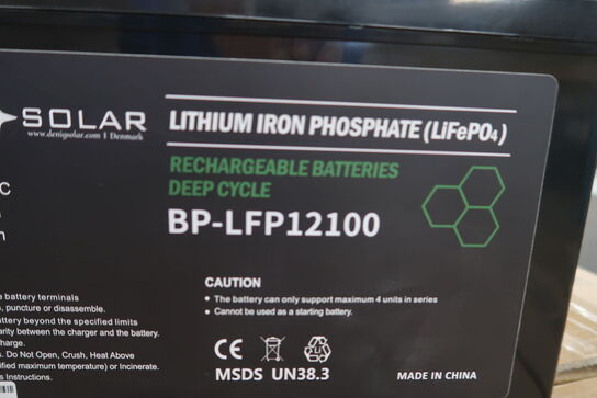 Batteri LIFEPO4 BP-LFP12100 - 12,8V/100Ah