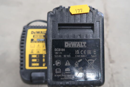 Lader og batteri DEWALT