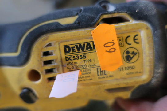 3 stk. håndværktøj DEWALT med 1 batteri