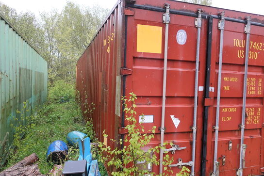 40' container uden indhold (se beskrivelse)