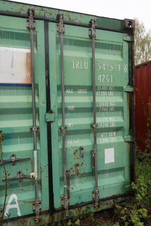 40' container uden indhold (se beskrivelse)