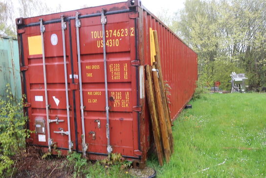 40' container uden indhold (se beskrivelse)