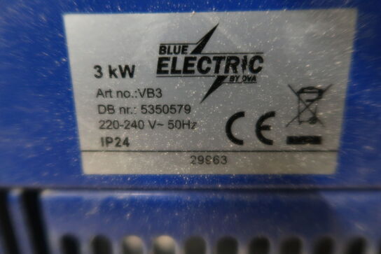 Varmeblæser 3kW BLUE ELECTRIC