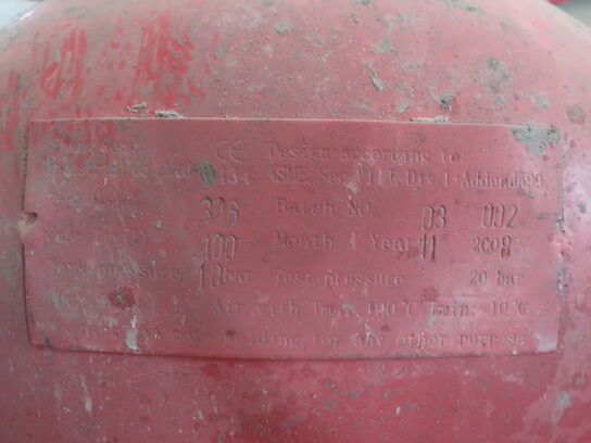 Pressure tank P. LINDBERG, hose reel for water etc. (see pictures)