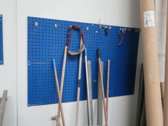 3 pcs. perforated plates for tools etc. (without content)