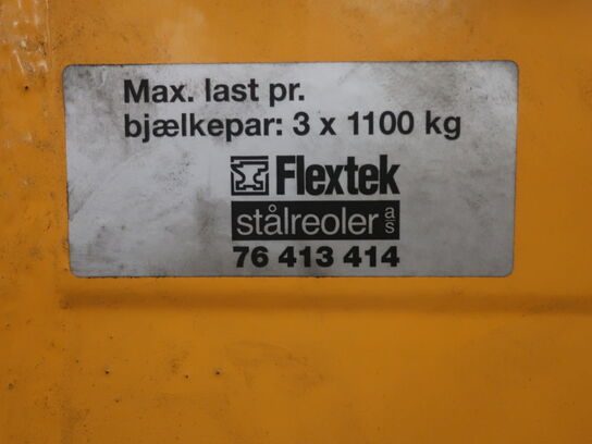 Pallet rack FLEXTEK 4 compartments (NOTE: Without contents!)