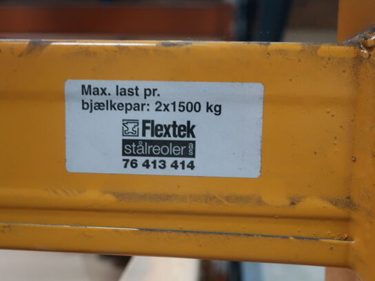 Pallet rack FLEXTEK 3 compartments (NOTE: Without contents!)