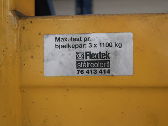 Pallet rack FLEXTEK 5 compartments (NOTE: Without contents!)