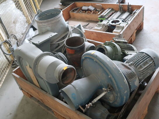 Pallet with misc. electric motors etc. (see pictures)