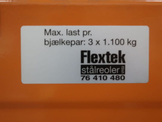 Pallet rack FLEXTEK 5 compartments (NOTE: Without contents!)