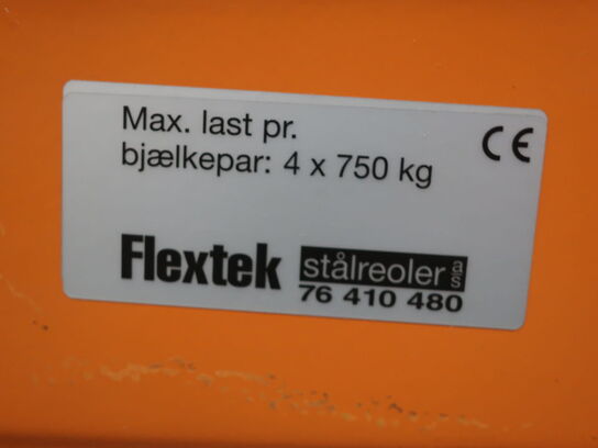 Pallet rack FLEXTEK 8 compartments (NOTE: Without contents!)