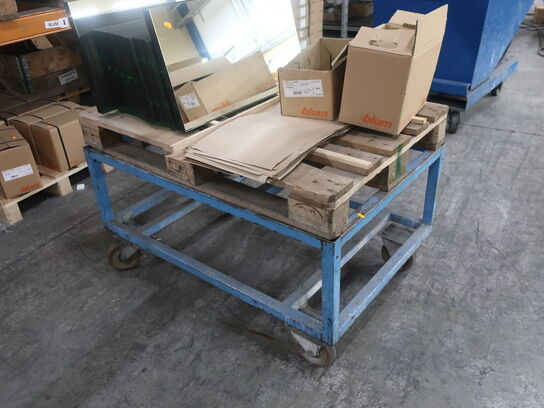 3 pcs. rolling tables for pallets