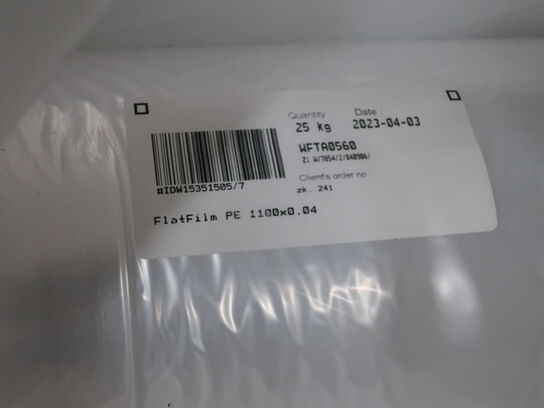 Shrink film FLAT FILM 750 mm