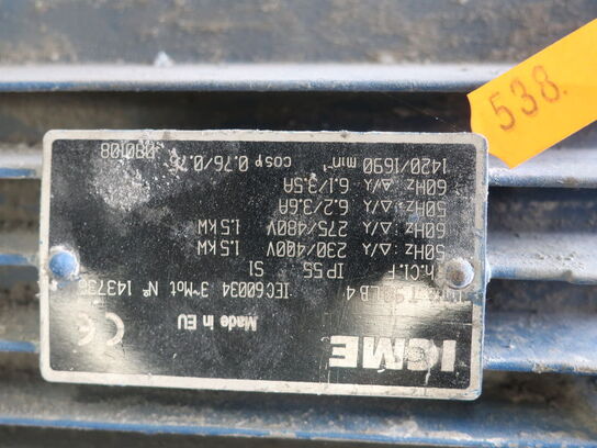 Pallet with misc. electric motors etc. (see pictures)