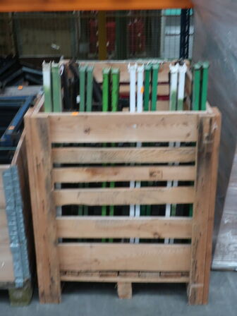 Large batch of racks for glass, mirrors, plates etc.