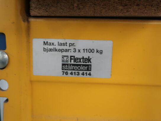 Pallet rack FLEXTEK 2 compartments (NOTE: Without contents!)