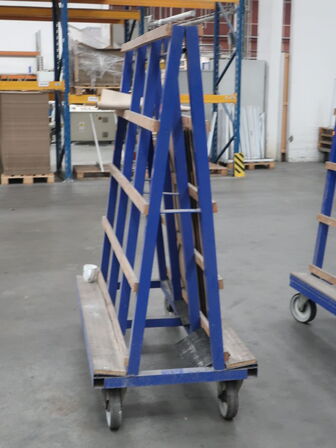 3 pcs. rolling carts for blackboards, plates, etc.