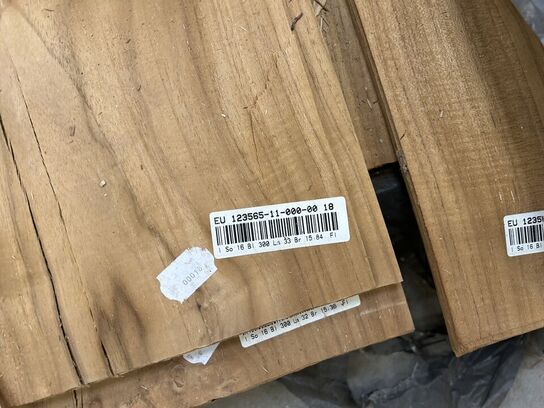 Palle med div. plantage teak
