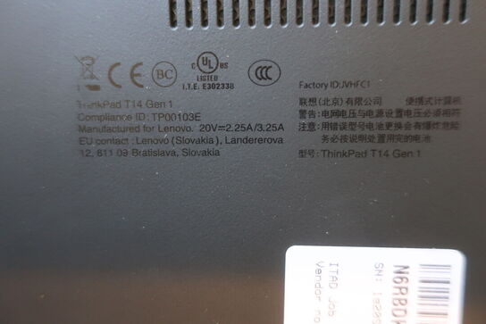 Laptop LENOVO ThinkPad T14 Gen 1