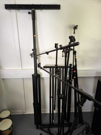 Diverse mikrofonstativer