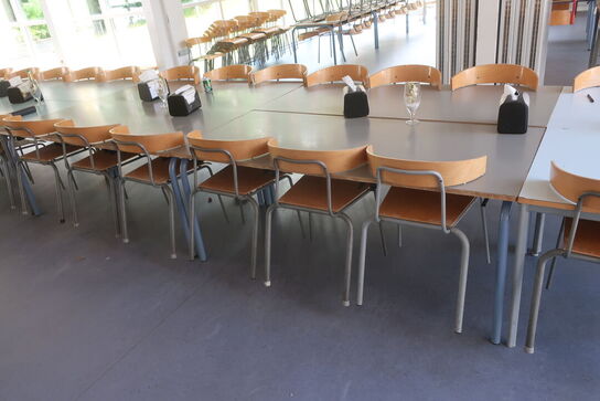 5 stk. borde samt 16 stk. stole