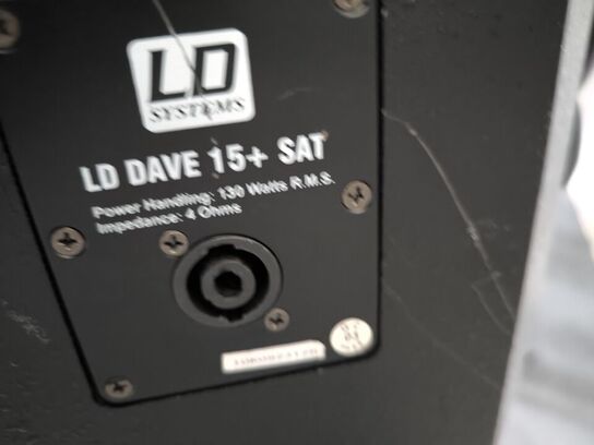 2 stk. højttalere LD SYSTEMS LD DAVE 15+